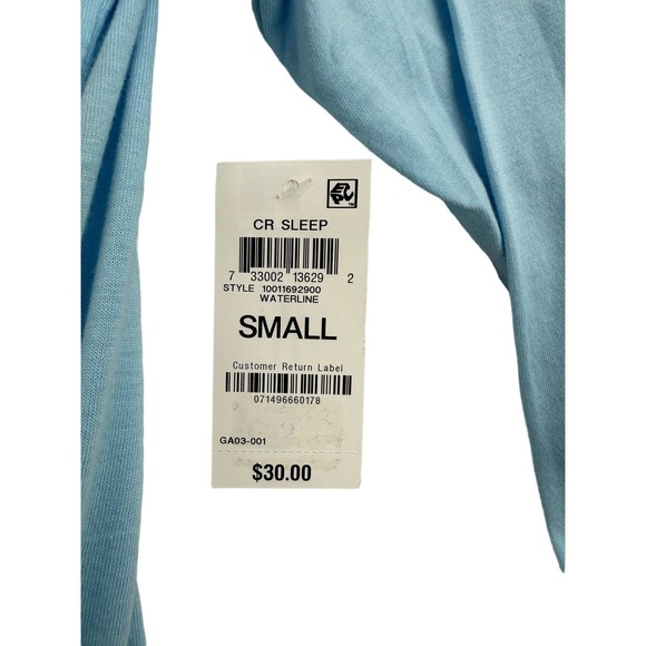 Club Room Mens Piped Pajama Shirt Light Blue S - Picture 3 of 7